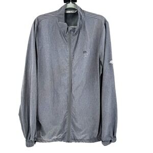 Travis Mathew Golf Performance Full Zip Jacket Men's Large Gray Lightweight